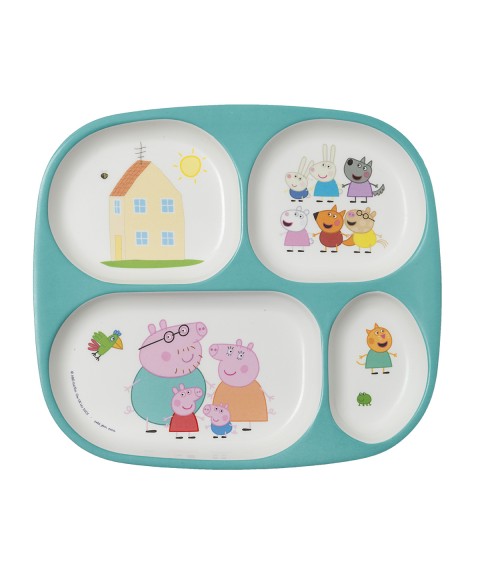 4-COMPARTMENT SERVING TRAY PEPPA PIG