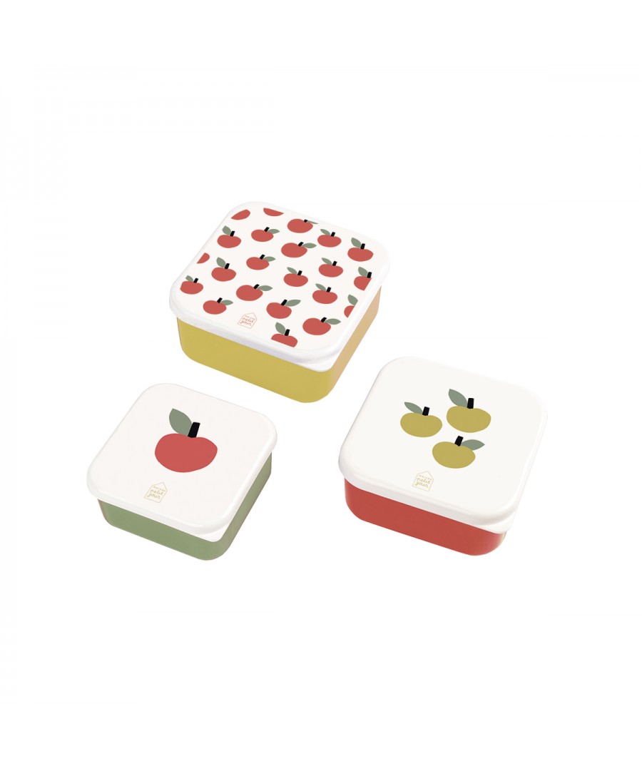 SET DE 3 LUNCH BOX LES POMMES