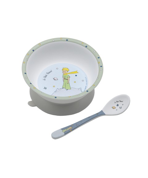 BOWL WITH SUCTION PAD AND SPOON THE LITTLE PRINCE