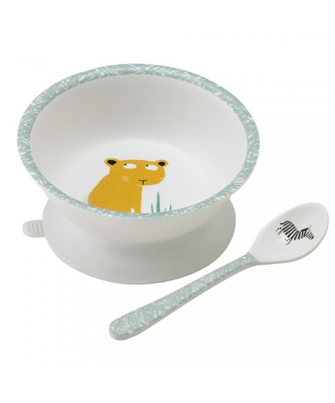 BOWL WITH SUCTION PAD AND SPOON LA SAVANE