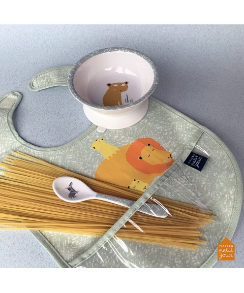 BOWL WITH SUCTION PAD AND SPOON LA SAVANE