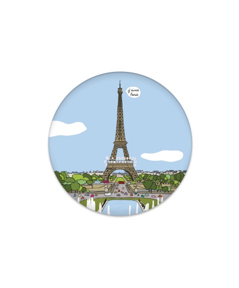 MAGNET "TOUR EIFFEL VUE CHAMPS  DE MARS"