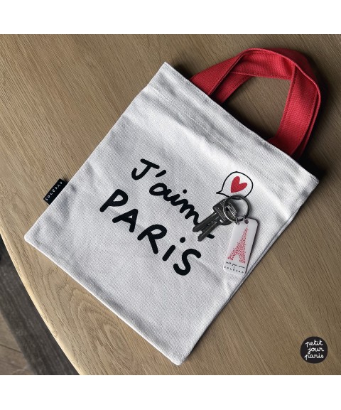 MINI TOTE BAG TOUR EIFFEL COEUR