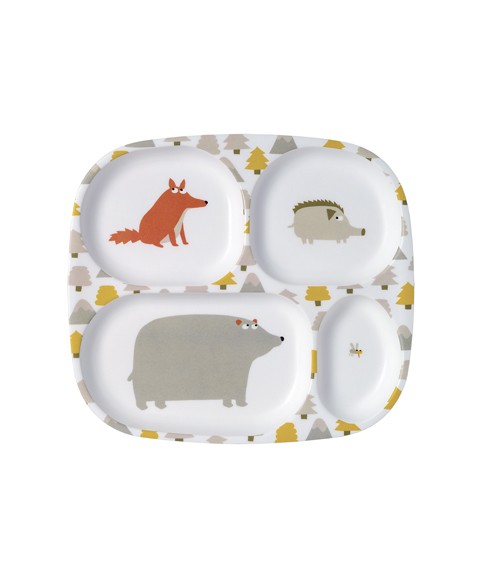 4-COMPARTMENT SERVING TRAY L'AVENTURE