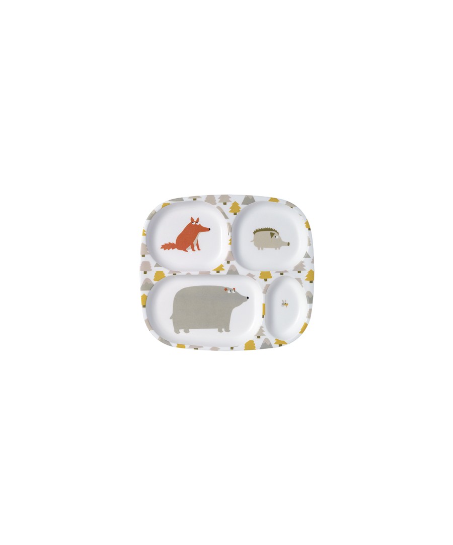 4-COMPARTMENT SERVING TRAY L'AVENTURE