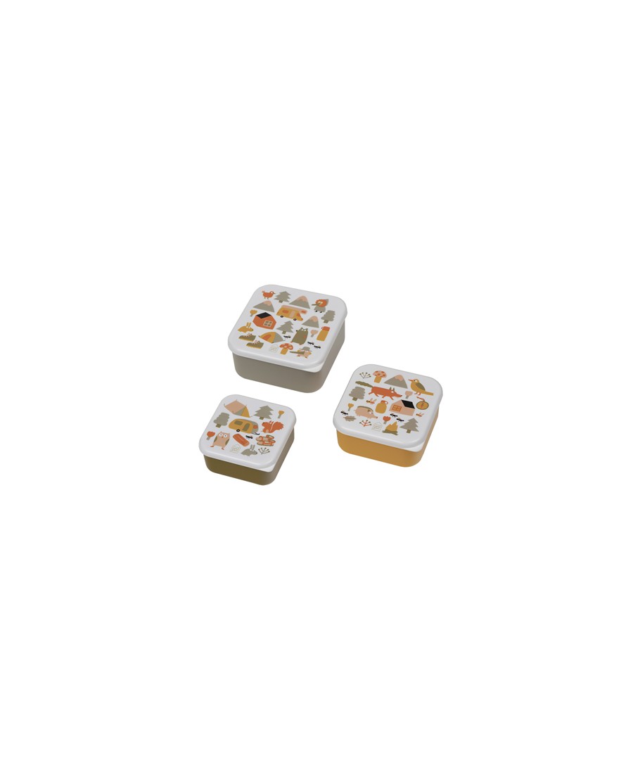 SET OF 3 LUNCH BOXES  L'AVENTURE