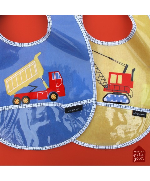 COATED COTTON BIB LE CHANTIER YELLOW