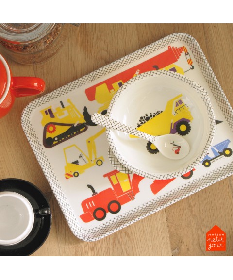 COATED COTTON BIB LE CHANTIER YELLOW