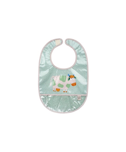 COATED COTTON BIB GREEN LA FERME
