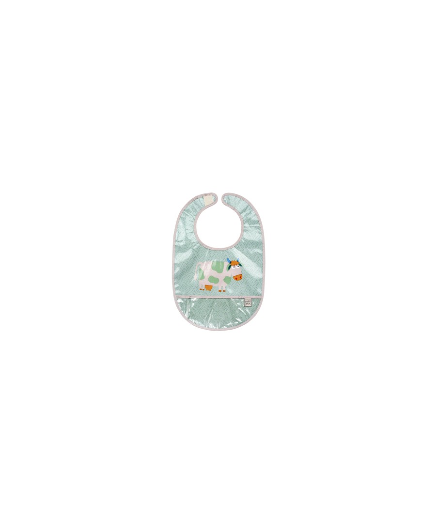 COATED COTTON BIB GREEN LA FERME
