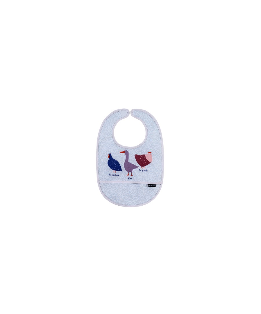 COATED COTTON BIB FARMYARD LA FERME 