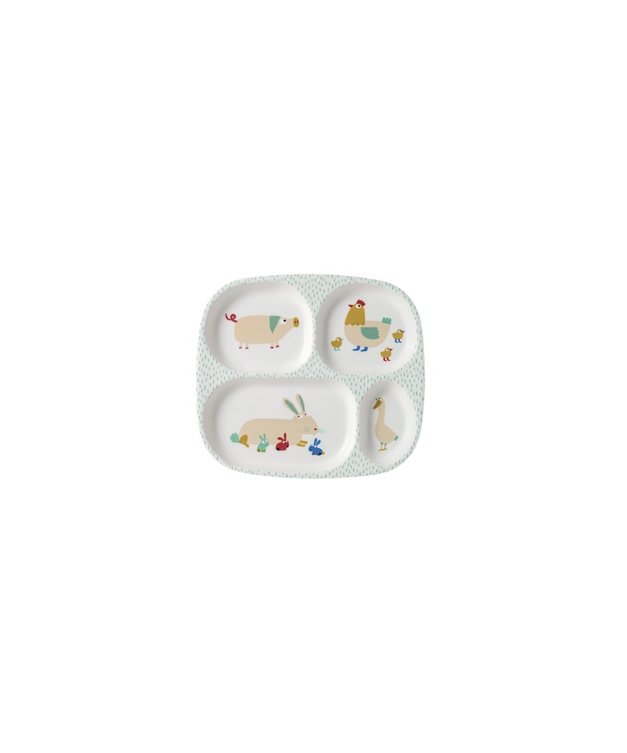 4-COMPARTMENT SERVING TRAY LA FERME