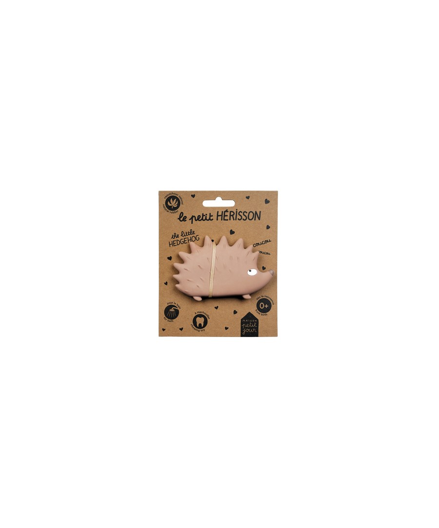 NATURAL RUBBER BATH TOY HEDGEHOG