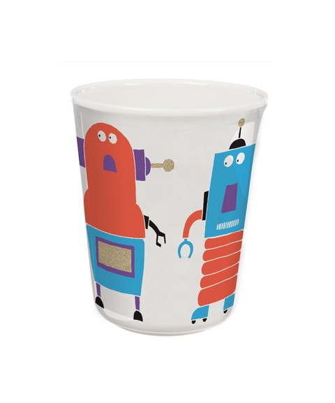DRINKING CUP GLITTERING LES ROBOTS