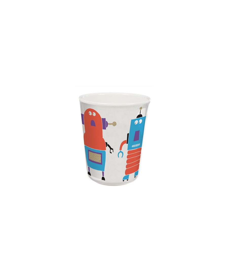 DRINKING CUP GLITTERING LES ROBOTS
