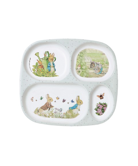 4-COMPARTMENT SERVING TRAY PETER RABBIT