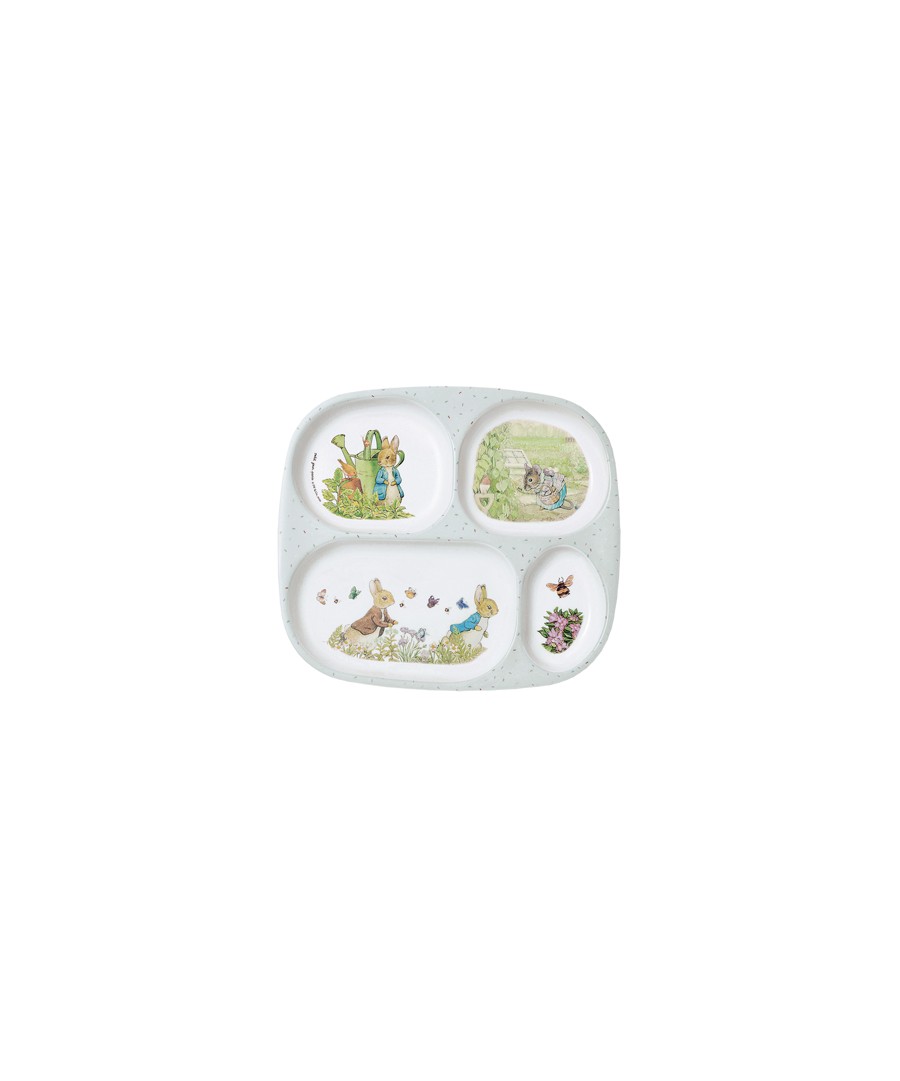 4-COMPARTMENT SERVING TRAY PETER RABBIT