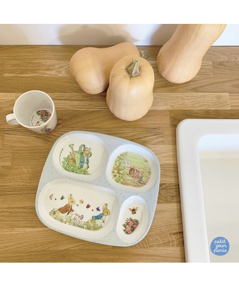 4-COMPARTMENT SERVING TRAY PETER RABBIT