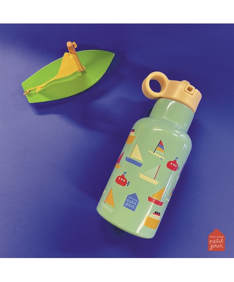 PETITE GOURDE ISOTHERME LES BATEAUX (0.35L)