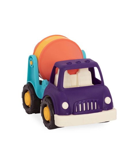 CAMION TOUPIE VIOLET ET ORANGE - HAPPY CRUISERS CEMENT TRUCK