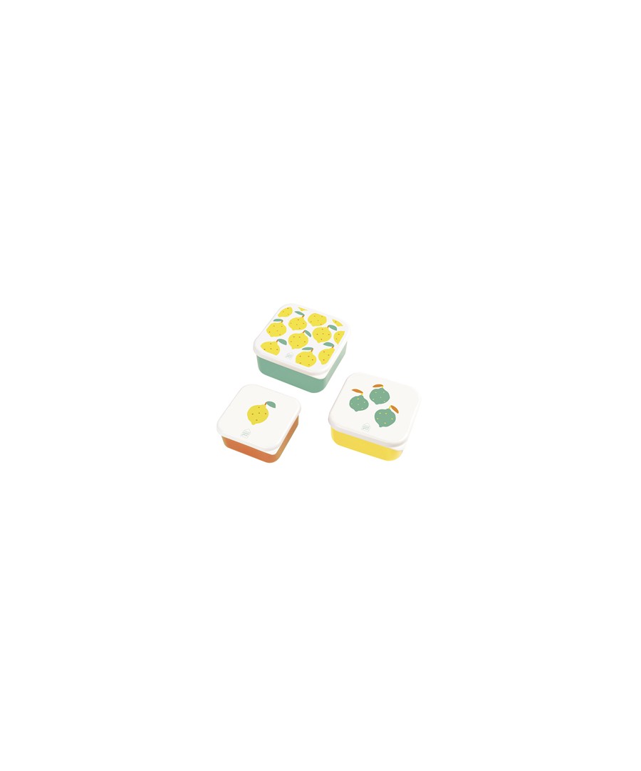 SET OF 3 LUNCH BOXES LES CITRONS