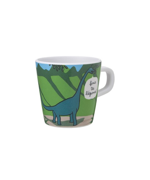 SMALL MUG "FINIS TES LÉGUMES ..." LES DINOSAURES