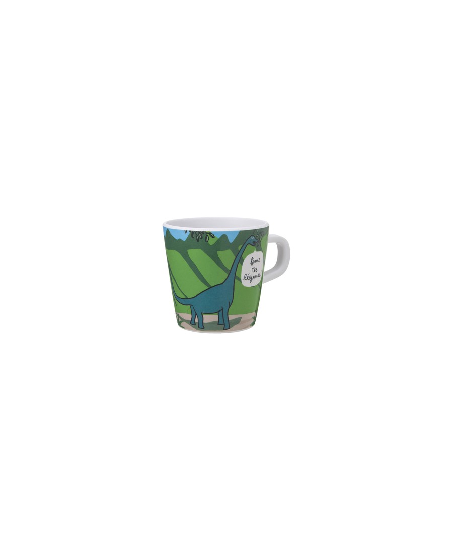 SMALL MUG "FINIS TES LÉGUMES ..." LES DINOSAURES