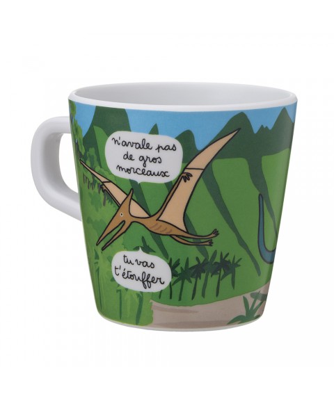 SMALL MUG "FINIS TES LÉGUMES ..." LES DINOSAURES