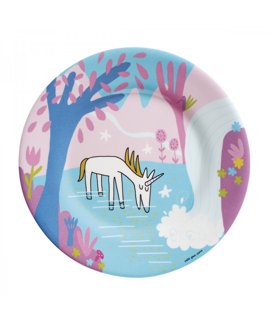 DESSERT PLATE CASCADE LES LICORNES