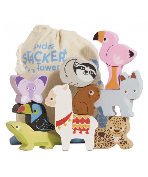 ANIMAUX DE LA JUNGLE À EMPILER