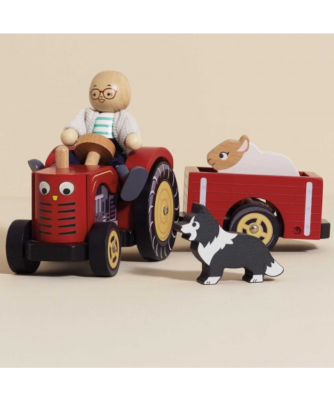 TRACTEUR ET SA REMORQUE 