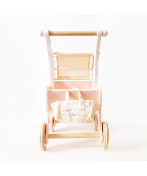 RETRO WOODEN DOLL PRAM