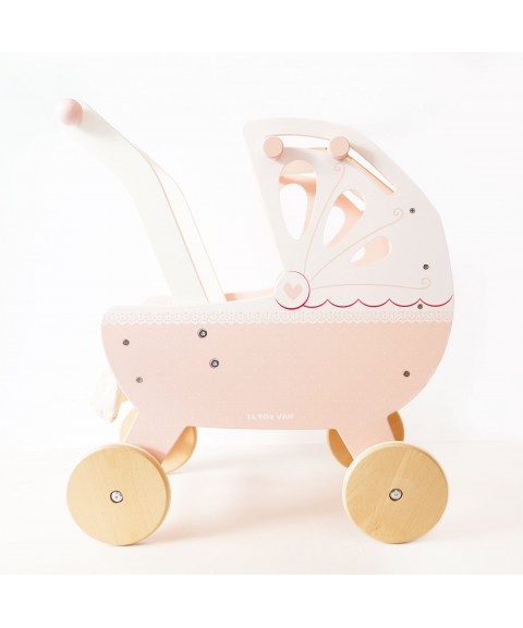 RETRO WOODEN DOLL PRAM