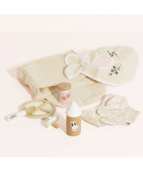 DOLLS NURSING KIT AND BAG - 8 PIECE