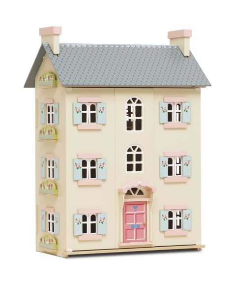 CHERRY TREE HALL WOODEN DOLLS HOUSE