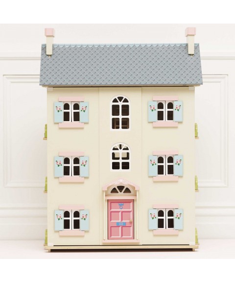 CHERRY TREE HALL WOODEN DOLLS HOUSE