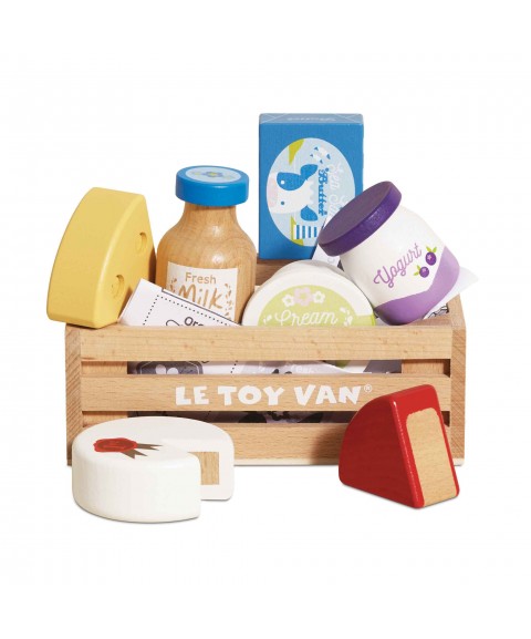 CHEESE & DAIRY WOODEN MARKET CRATE