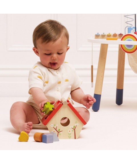 WOODLAND BIRD HOUSE SHAPE SORTER