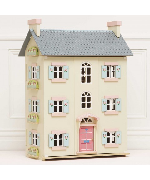 CHERRY TREE HALL WOODEN DOLLS HOUSE