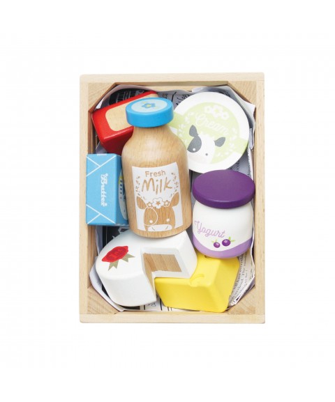 CHEESE & DAIRY WOODEN MARKET CRATE