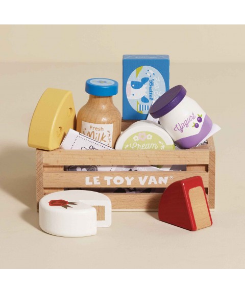 CHEESE & DAIRY WOODEN MARKET CRATE
