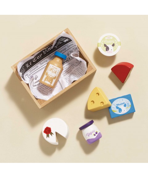 CHEESE & DAIRY WOODEN MARKET CRATE