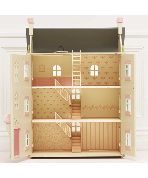CHERRY TREE HALL WOODEN DOLLS HOUSE