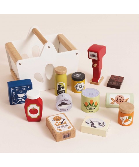 PANIER COMPLET DE COURSES ET SCANNER 