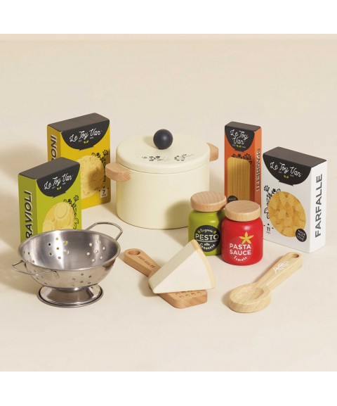 WOODEN ORGANIC PASTA SET
