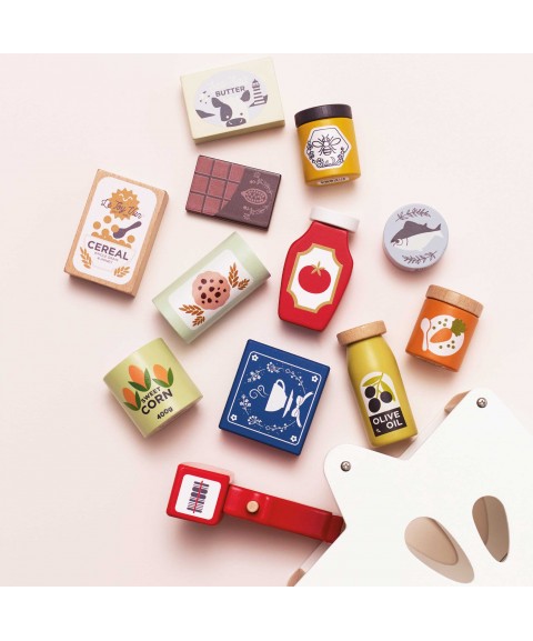 PANIER COMPLET DE COURSES ET SCANNER 