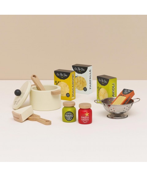 WOODEN ORGANIC PASTA SET