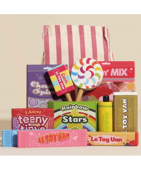 BONBONS, FRIANDISES & POCHETTE EN TISSU