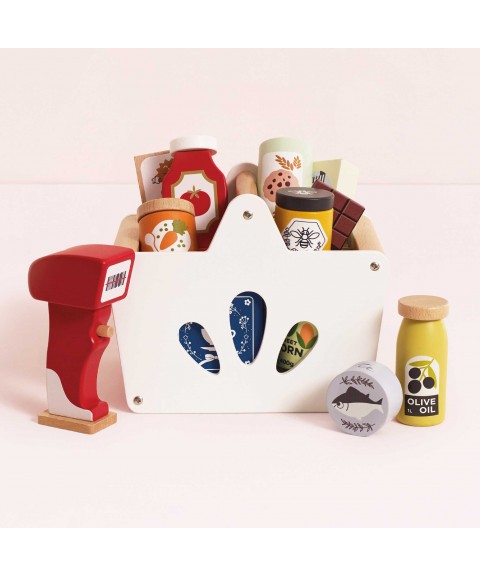 PANIER COMPLET DE COURSES ET SCANNER 