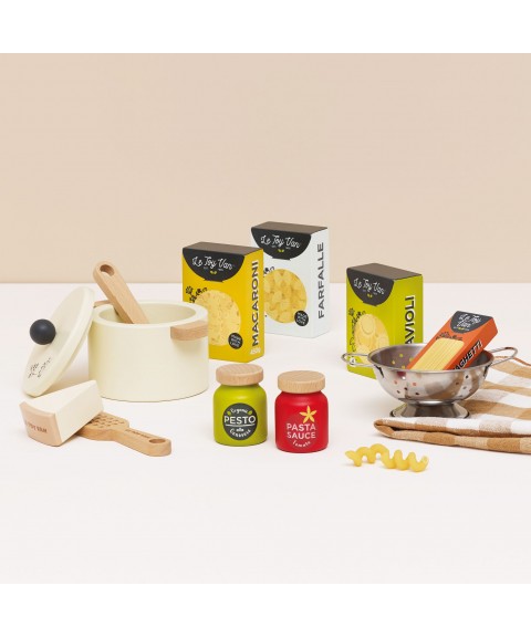 WOODEN ORGANIC PASTA SET